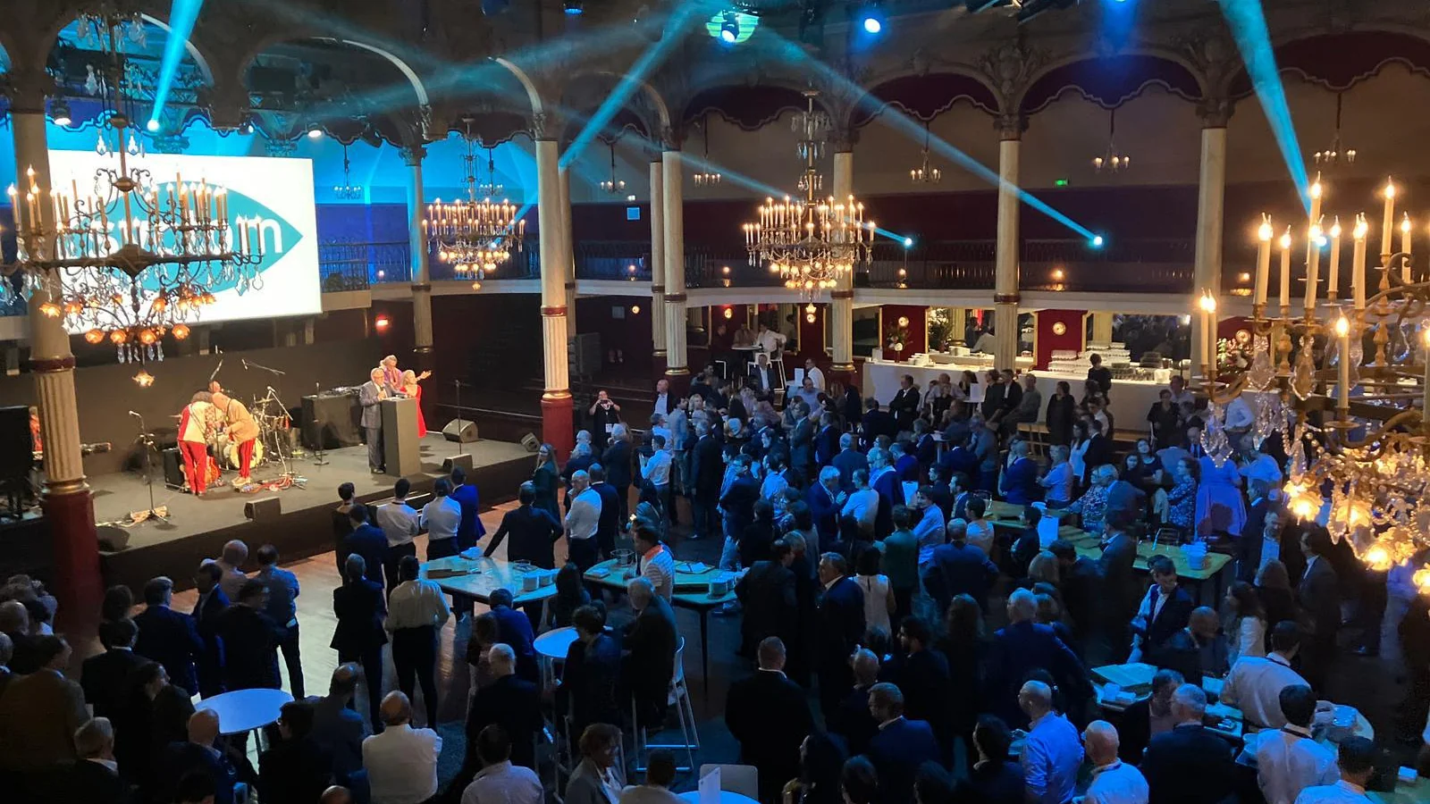 Salle Wagram during the AMORCE gala evening, seen from the balcony