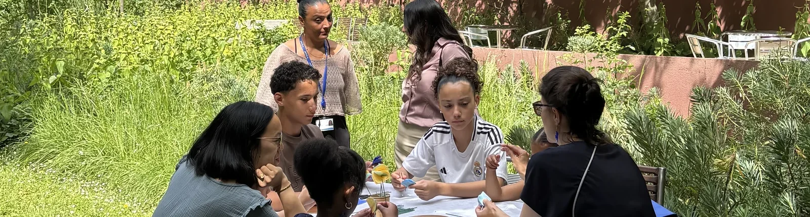 Un atelier créatif en plein air