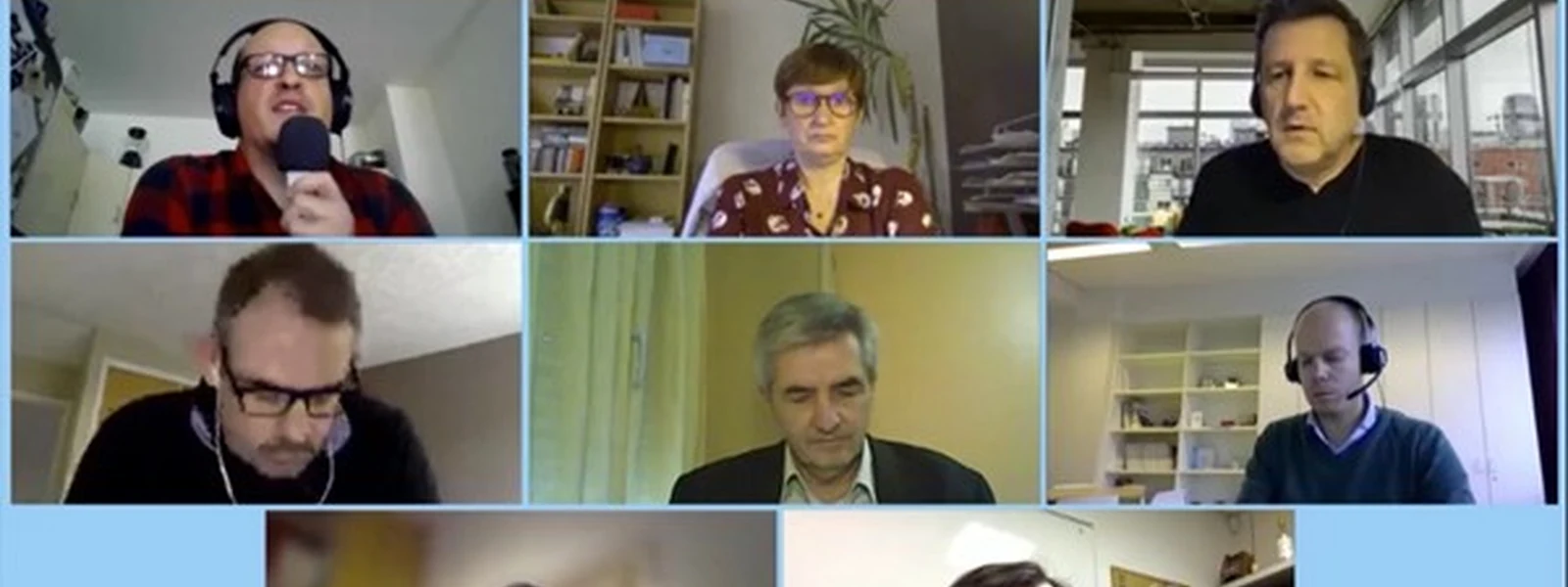 Les intervenants en mosa&iuml;que pendant le direct