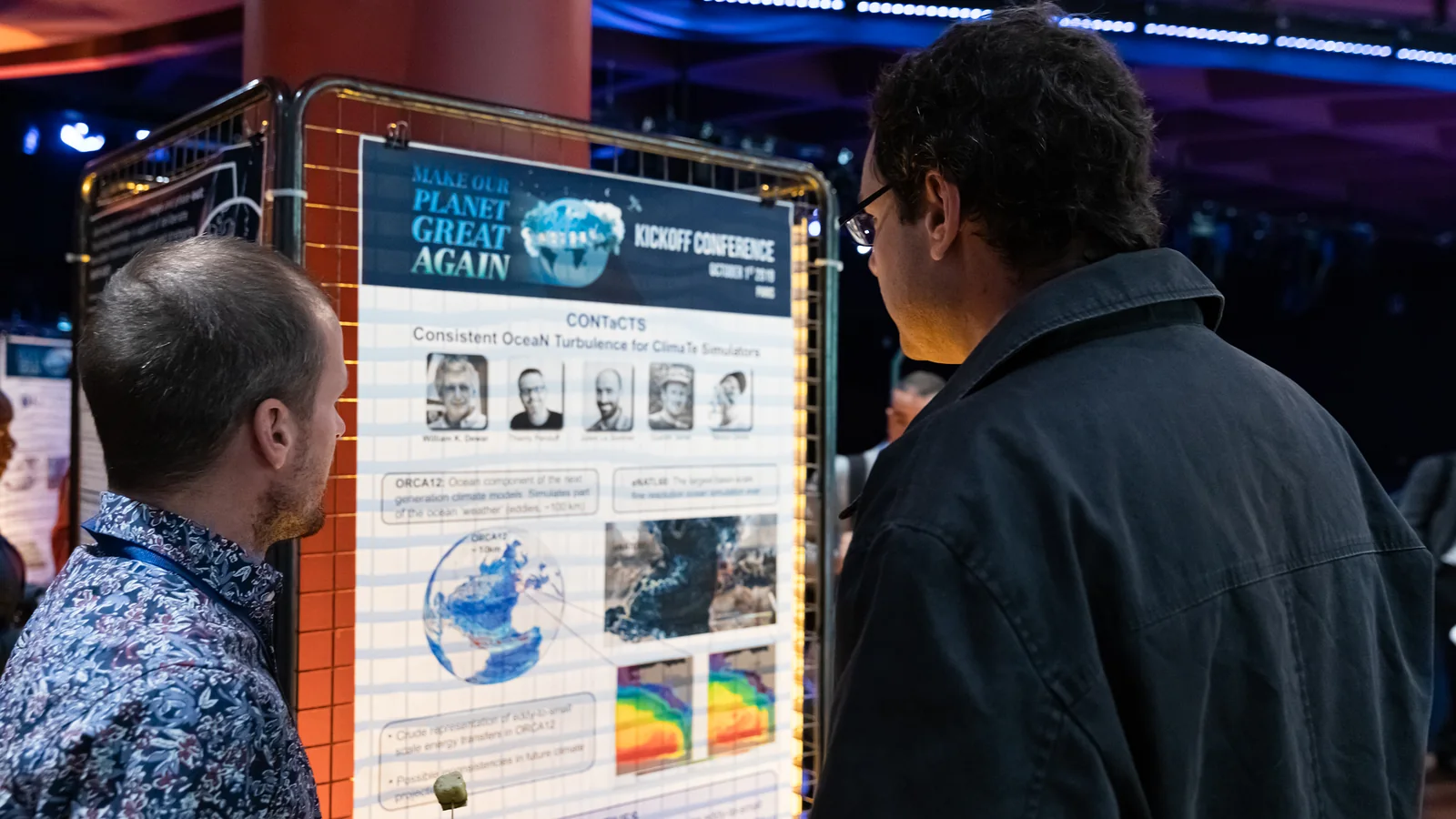 The poster session between sessions