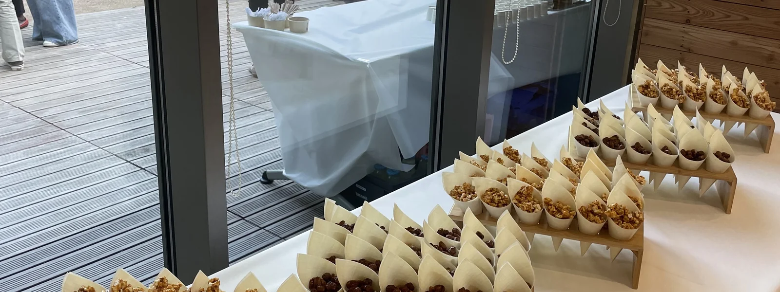 The catering buffet