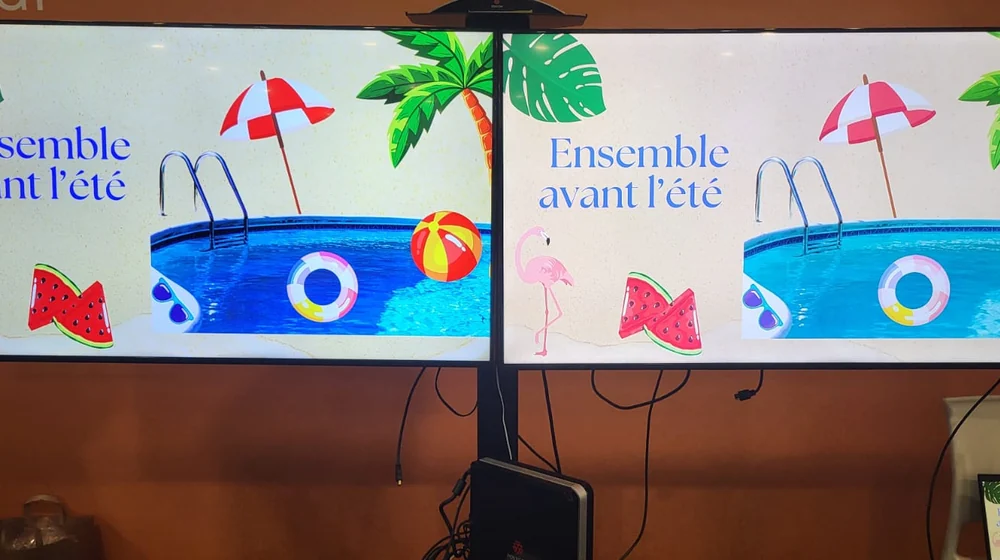 The « Ensemble avant l'été » screens