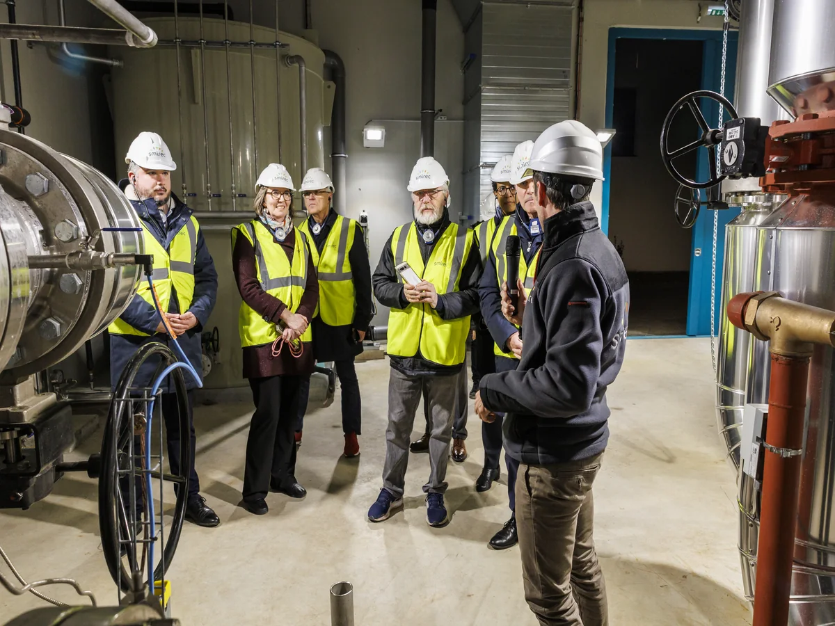 Geothermal plant opening, Villetaneuse