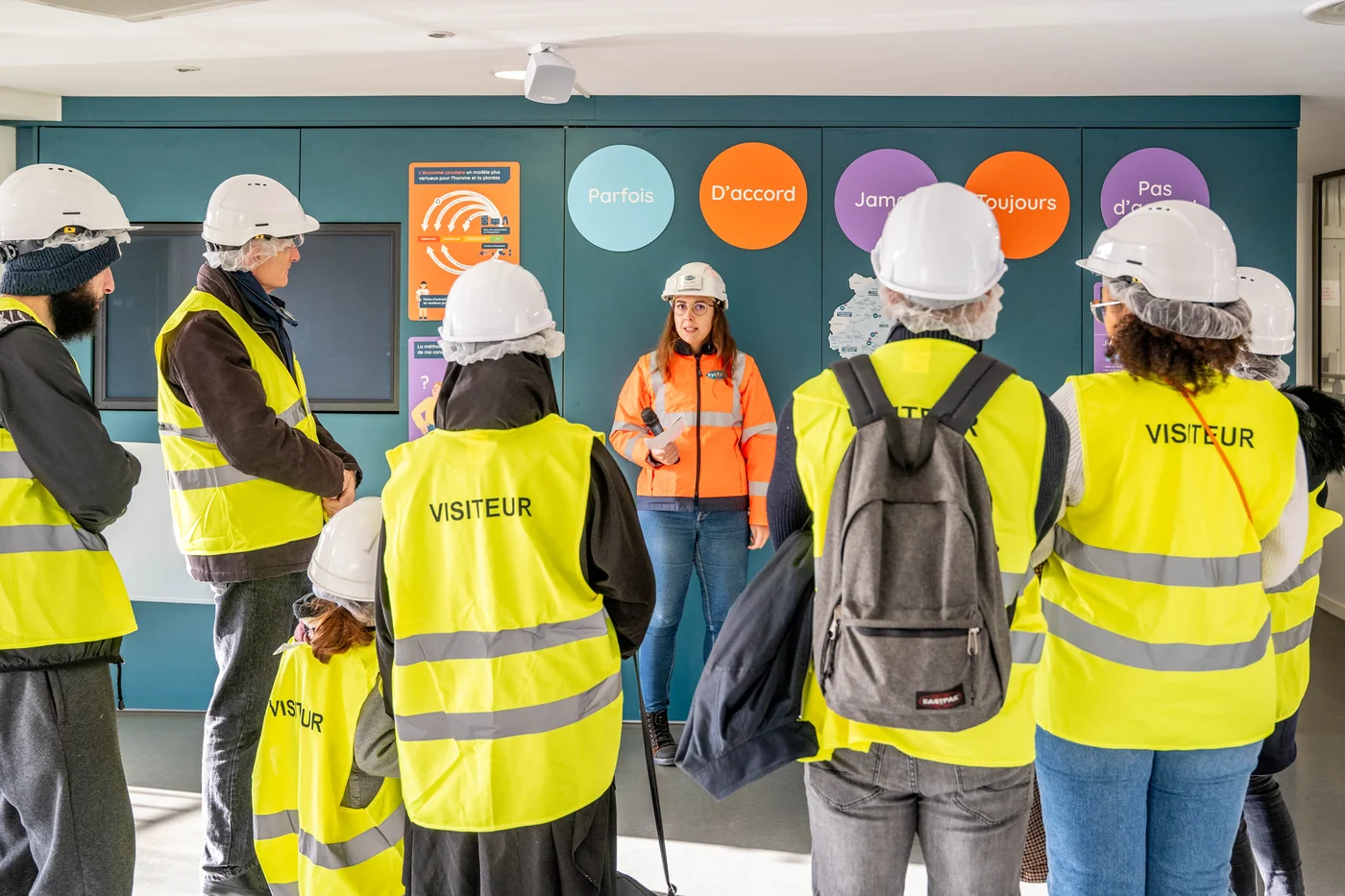 Open day at the Syctom sorting centre, Paris